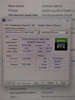 Herní PC sestava Z790 i9-14900K 32GB 4TB RTX 4080 Super DPH - 13