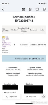 Prodám Windsurf STX Freeride 280 FXL + přidám druhý - 13
