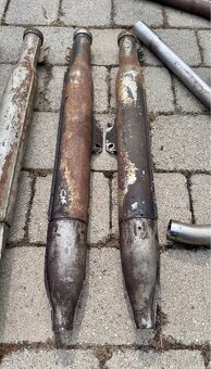 Jawa ČZ malá kývačka i půlbuben - výfuky - 13