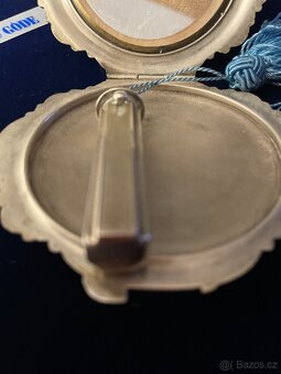 STŘÍBRNÁ souprava,pudřenka flakon a rtěnka,puncováno - 13