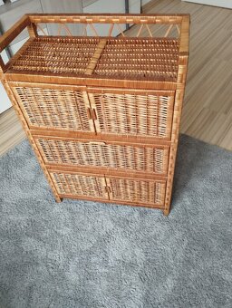proutěný set skříň, židle, koš na prádlo - 13