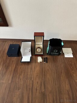 Prodám hodinky  “Gevril GMT, Power reserve” - 13