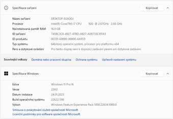Starší herní PC i7 920, GTX 970, 16GB, 256GB  SSD - 13