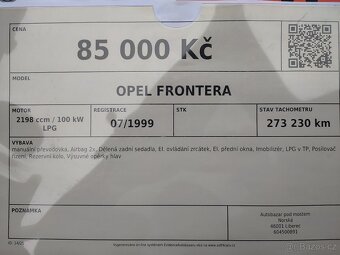 opel frontera 2,2 lpg - 13