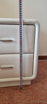 Designová manželská postel + noční stolky - 13