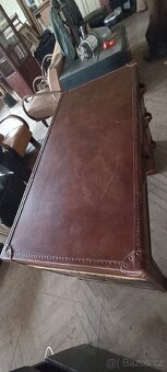 Psací stůl do prostoru kožený top model - 13