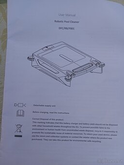 solární bazénový hladinový sběrač, skimmer robot - 13