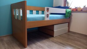 Vyvýšená postel s úložným prostorem - 13