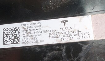 Tesla model 3/Y zadní svetlo, svetla Tesla led original - 13
