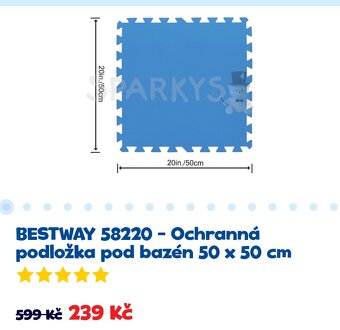 Bazén s filtrací a solárním ohřevem vody p.c. 11000 Kč - 13