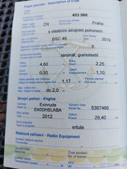 Prodám motorový RIB člun 40HP - 13