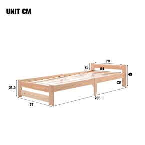 Futonová postel jednolůžko 90 x 200 cm - 13