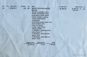 Kožená rozkládací sedačka s úložným prostorem - 13