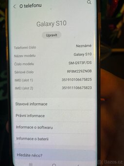 Prodám mobil Samsung Galaxy S10 - 13