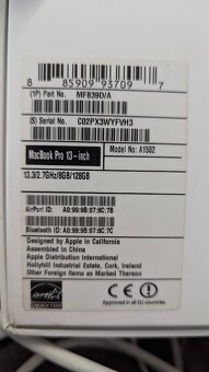 MacBook Pro Retina 13" (2015) 16GB/128GB, CZ iOS nová bater - 13