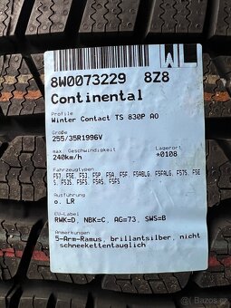 R19 zimní nepoužité Audi 255/35 - 13