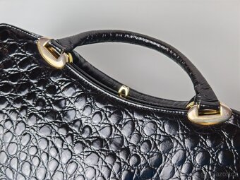 Vintage kožená kabelka - 13