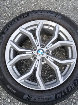 Pěkná orig alu kola BMW X4, X3, Michelin 245/50/19 - 13