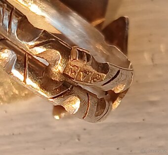 Stříbrný prsten starožitný Egypt - 13