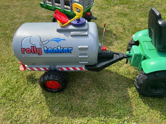 Šlapací traktor Rolly Toys nafukovací XXL + 2 vleky a pluh - 13