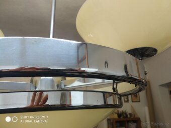 Starý funkcionalistický lustr funkcionkcionalismus v chromu - 13
