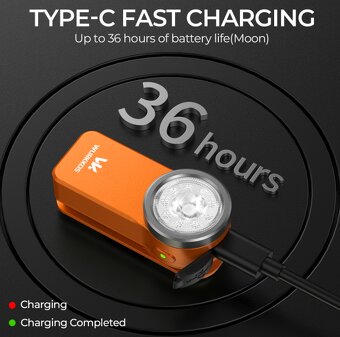 kapesní svítilna HD30, LED, USB-C, 680 L,RGB, 180 m - 13