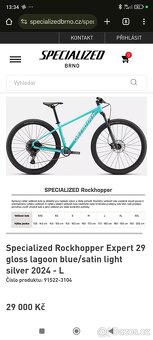 Specialized Rockhopper Expert 29vel.M/Lagoon blue/satin lig - 13
