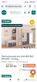 Postel dvoupatrová Aldo - 13