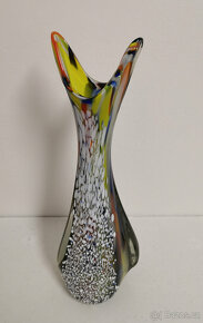 Luxusná umelecká váza z hútneho skla - 13
