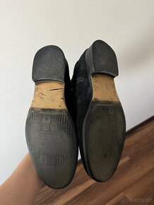Černé kožené suede kozačky Tommy Hilfiger - 13