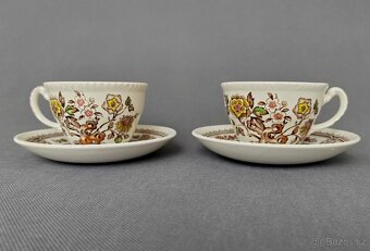Krásný vintage čajová sada Wood&Sons England šálek+podšálek - 13