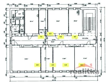 Pronájem kancelářských prostor 20m2 , Palhanecká, Opava - Ja - 13