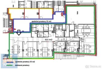 Pronájem nebytových prostor (321 m2), AERO HOUSE, Praha 8 - - 13