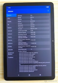 prodám 10" tablet s perem TCL NXTPAPER 10S - 13