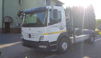 MERCEDES-BENZ ATEGO HÁKOVÝ NOSIČ KONTAJNEROV S HYDRAULICKOU - 13