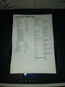 Prodám Tiskárnu Lexmark CS317dn - 13