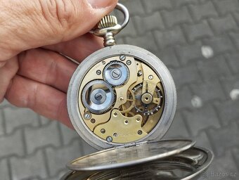 Masivní, velké starožitné dvouplaštové hodinky, 101g - 13