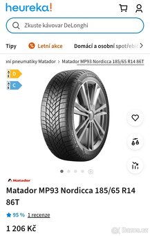 Zimní pneu 185/65 R14:DOT-2223: MATADOR - 13
