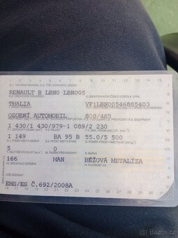 Renault Thalia 1.2 55kw První majitel 72tkm - 13