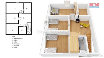 Prodej rekreačního domu 140 m², pozemek 3169 m², Lampertice - 13