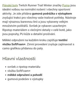 NOVÉ BĚŽECKÉ BOTY PUMA VEL.40 a 37,5  PC 1300,- - 13