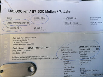 Mazda CX-5 2.0i121kwSkyactiv-124000km-NEHAVAROVANEnelakované - 13