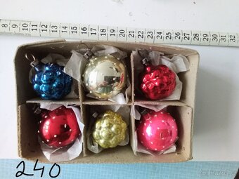 Staré, vánoční ozdoby, různé, figurky,baňky - 13