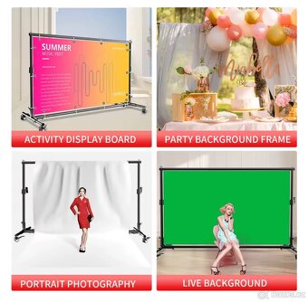 Foto stojan / konstrukce pro upevnění fotopozadí - RŮZNÉ - 13