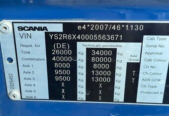 Scania R650 - 6x4 – Tahač – EURO 6 - 13