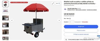 Mobilní vozík na prodej Hot Dogs a občerstvení - 13