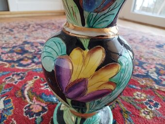 FRANCOUZSKÁ FAJÁNS KAMENINOVÁ VÁZA VALLAURIS RUČNĚ VYROBENÁ - 13