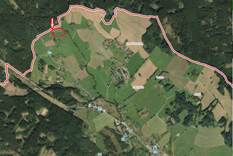 Prodej pozemku 5776 m2 v Borové u Poličky, okr. Svitavy - 13