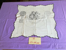 Prodám retro kuchařky na zeď, zástěru vyšívanou a dečky - 13