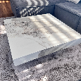 Designový kamenný konferenční stůl 80 x 80 x 35cm - 13